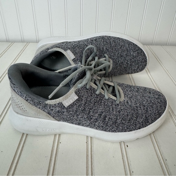 Kizik Shoes - Kizik Sneakers Madrid Eco Knit Women's 8 Gray Casual Comfort Walking Stylish